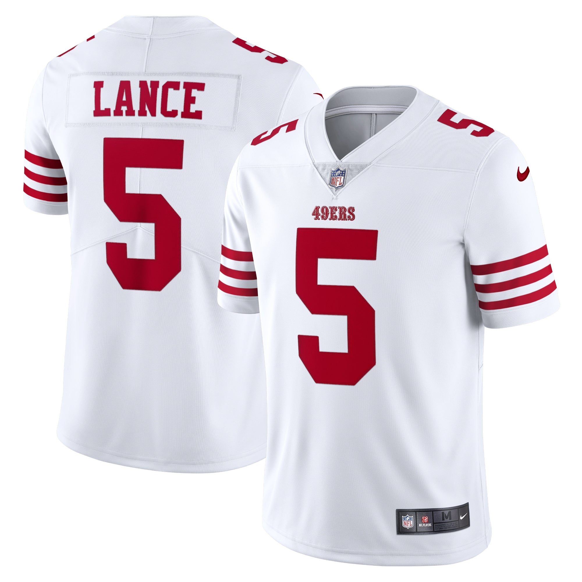 Trey Lance San Francisco 49ers Nike Vapor Limited Jersey - Scarlet/Red/White - Image 4