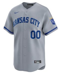 Alternative view of Kansas City Royals Nike Away Limited Jersey - Gray