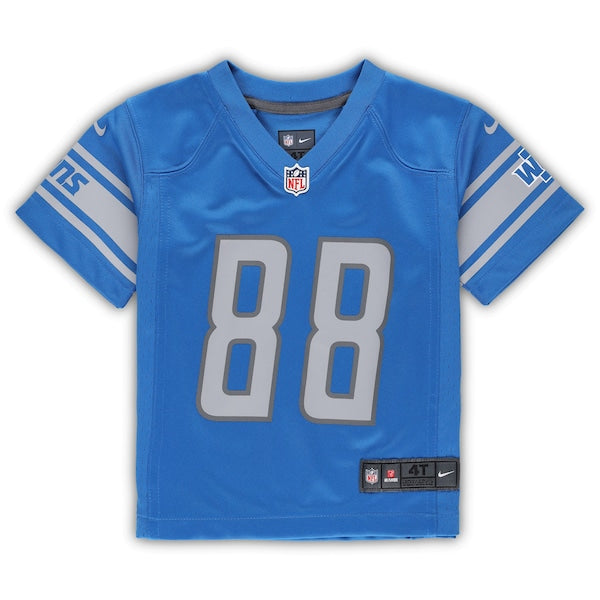 T.J. Hockenson Detroit Lions Nike Toddler Game Jersey - Blue - Image 2