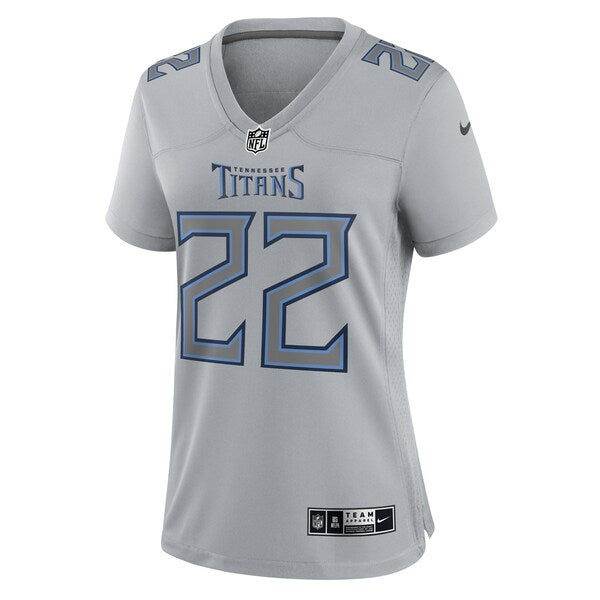 Derrick Henry Tennessee Titans Nike Women's Atmosphere Fashion Game Jersey - Gray - Image 2