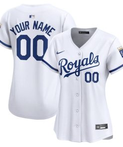 Kansas City Royals Nike Women's Home Limited Custom Jersey - White
