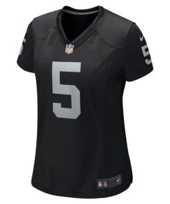 Alternative view of Divine Deablo Las Vegas Raiders Nike Women's Player Game Jersey - Black