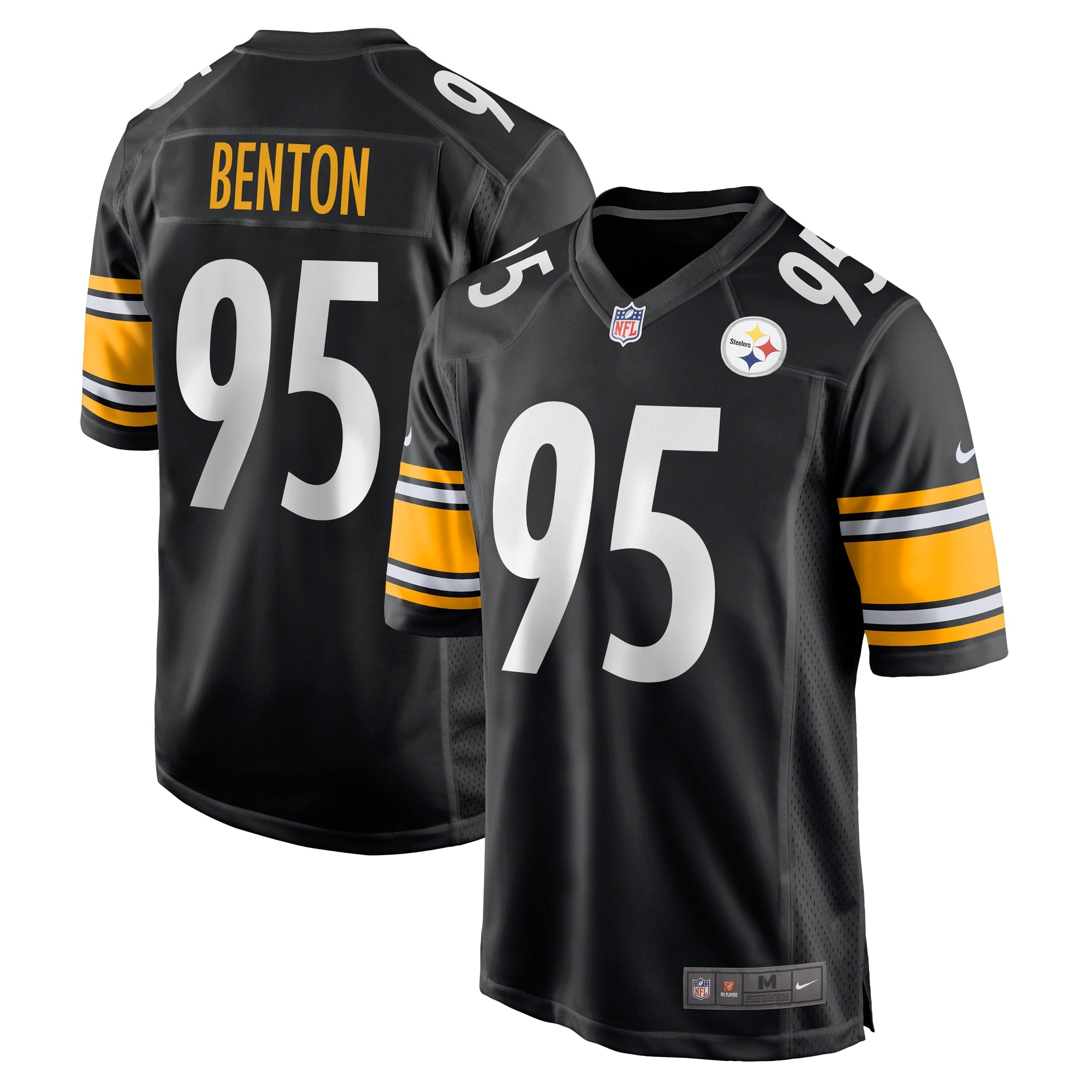 Keeanu Benton Pittsburgh Steelers Nike Game Jersey - White/Black - Image 5