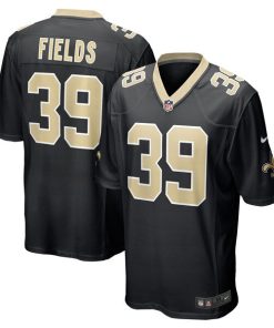 DaMarcus Fields New Orleans Saints Nike Game Player Jersey - Black