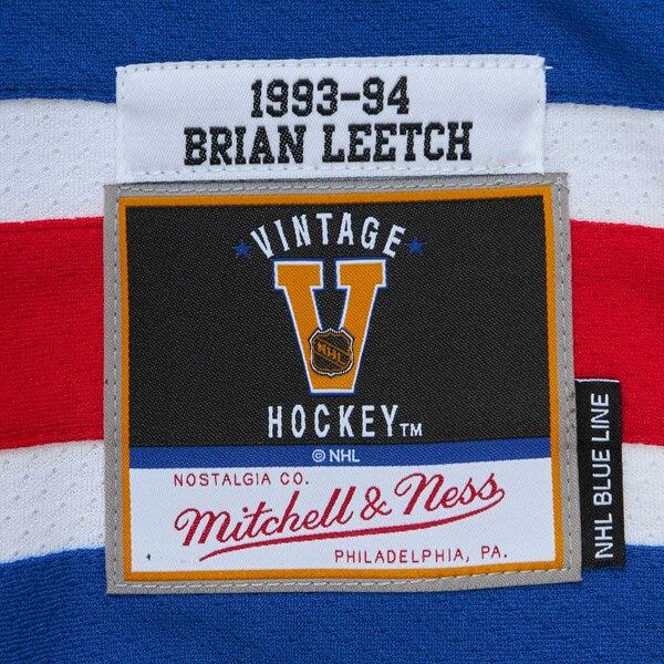 Brian Leetch New York Rangers Alternate Captain Patch 1993/94 Blue Line Player Jersey - White - Image 5