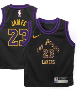 LeBron James Los Angeles Lakers Nike Infant 2025/26 City Edition Swingman Jersey - Black