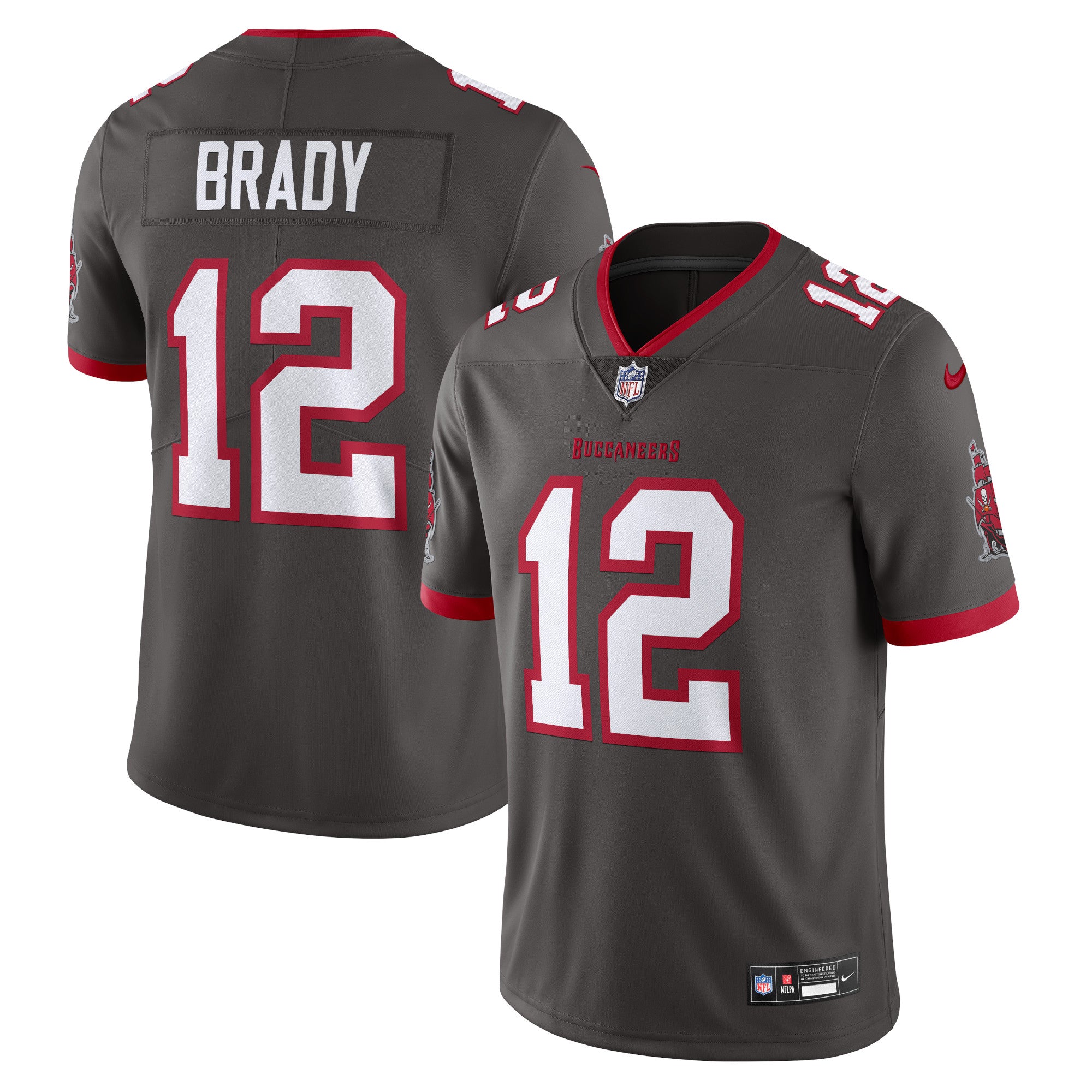 Tom Brady Tampa Bay Buccaneers Nike Vapor Untouchable Limited Jersey - Red/Pewter - Image 11