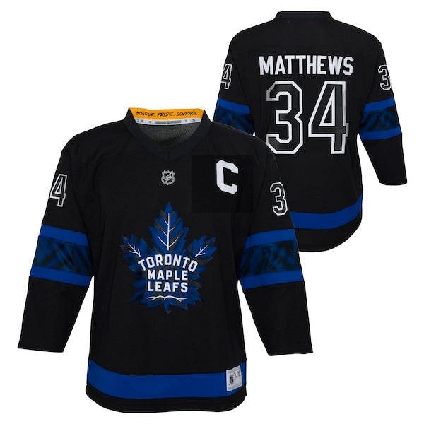 Auston Matthews Toronto Maple Leafs Preschool Replica Player Jersey - Black