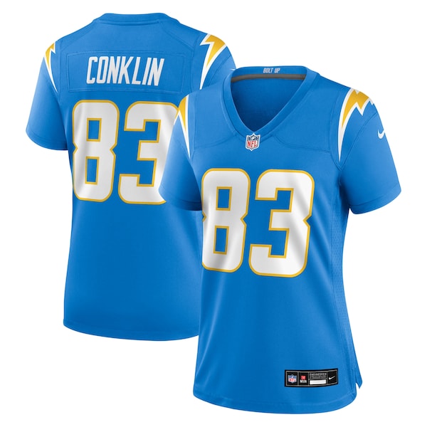 Tyler Conklin Los Angeles Chargers Nike Women's Team Game Jersey - Powder Blue