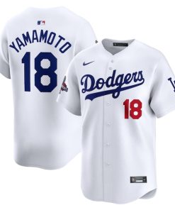 Yoshinobu Yamamoto Los Angeles Dodgers Nike 2024 World Series Champions Home Limited Player Jersey - White