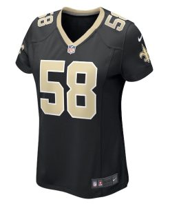 Alternative view of Anfernee Orji New Orleans Saints Nike Women's Team Game Jersey -  Black