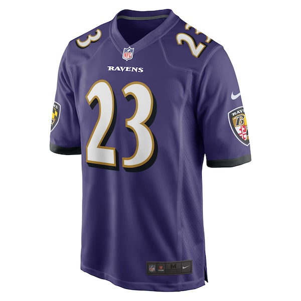 Rock Ya-Sin Baltimore Ravens Nike Game Jersey - Purple - Image 2
