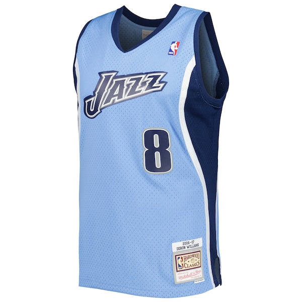 Deron Williams Utah Jazz 2001/02 Hardwood Classics Swingman Jersey - Blue - Image 2