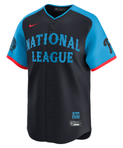 Alternative view of Trea Turner National League Nike 2024 MLB All-Star Game Limited Player Jersey - Navy