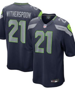 Alternative view of Devon Witherspoon Seattle Seahawks Nike  Game Jersey -  College Navy