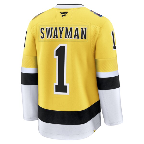 Jeremy Swayman Boston Bruins 2026 NHL Stadium Series Premium Jersey - Gold - Image 3