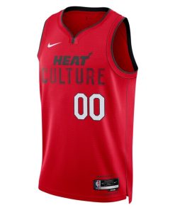 Alternative view of Miami Heat Nike Unisex 2024/25 Custom Swingman Jersey - City Edition - Red
