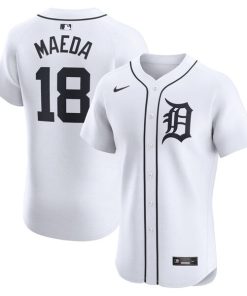 Kenta Maeda Detroit Tigers Nike Home Elite Player Jersey - White