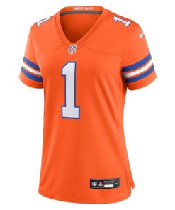 Alternative view of Jason Elam Denver Broncos Nike Women's Mile High Collection 1977 Throwback Retired Player Game Jersey - Orange