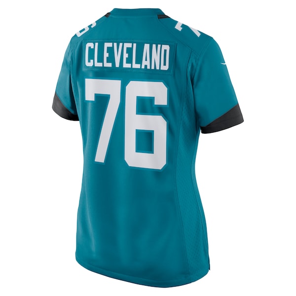 Ezra Cleveland Jacksonville Jaguars Nike Women's Game Jersey - Teal - Image 3