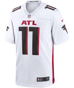 Alternative view of Men's Atlanta Falcons Julio Jones Nike White Game Jersey