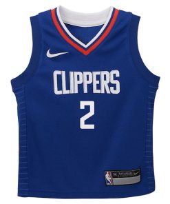 Alternative view of Kawhi Leonard LA Clippers Nike Preschool Dri-FIT Swingman Player Jersey - Icon Edition - Royal