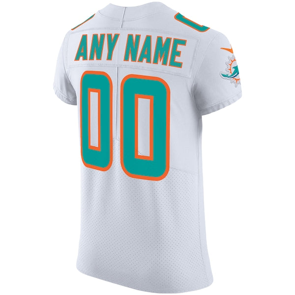 Miami Dolphins Nike Vapor Untouchable Elite Custom Jersey - White - Image 3
