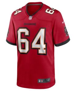 Alternative view of Aaron Stinnie Tampa Bay Buccaneers Nike Game Jersey - Red