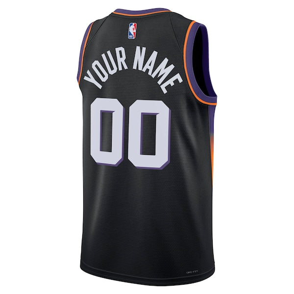 Phoenix Suns Jordan Brand Unisex Swingman Custom Jersey - Statement Edition - Black - Image 3