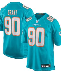 Kenneth Grant Miami Dolphins Nike 2025 NFL Draft First Round Pick  Game Jersey - Aqua