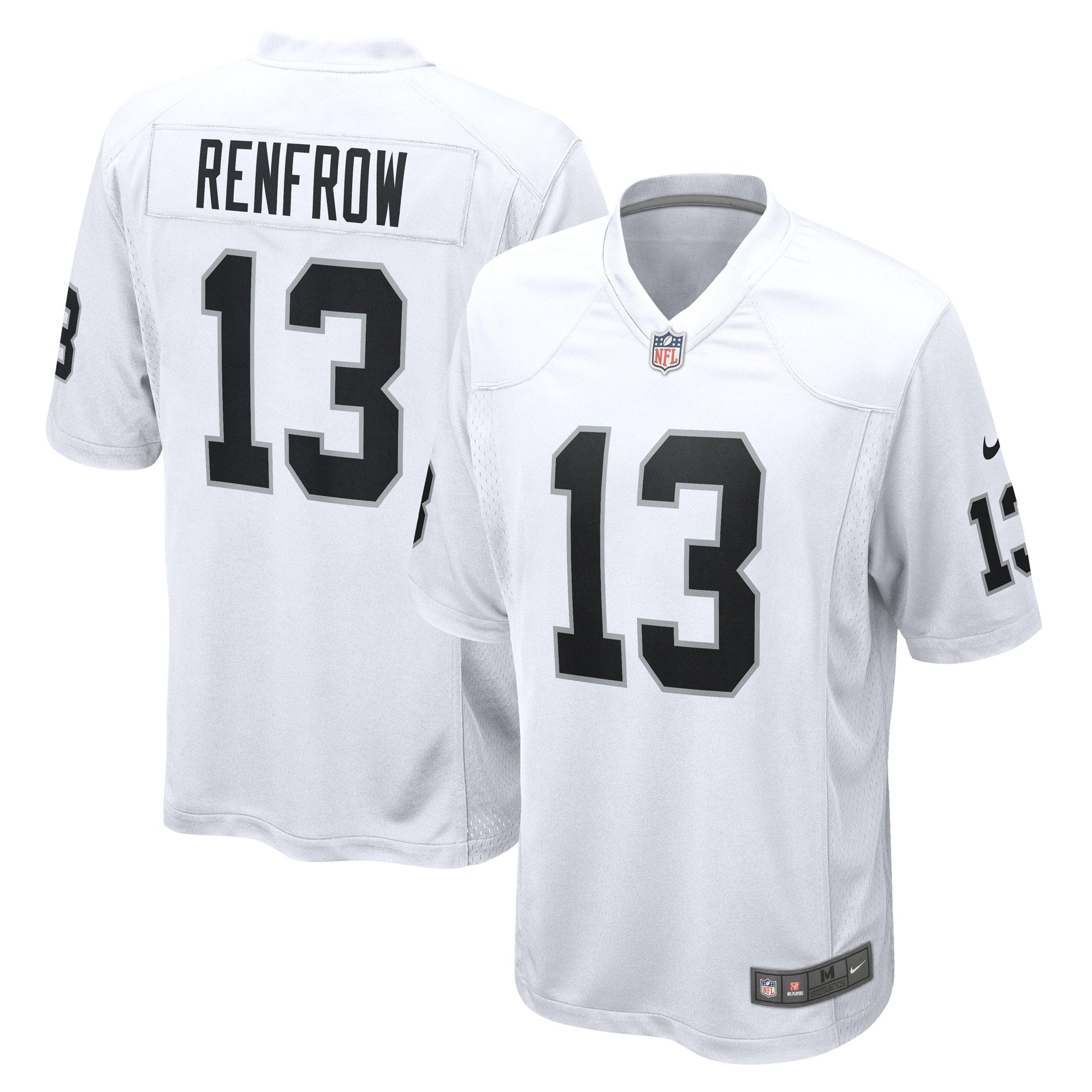 Hunter Renfrow Las Vegas Raiders Nike Game Player Jersey - Black/White - Image 6
