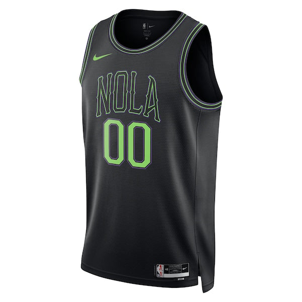 New Orleans Pelicans Nike Unisex 2025/26 City Edition Swingman Custom Jersey - Black - Image 2