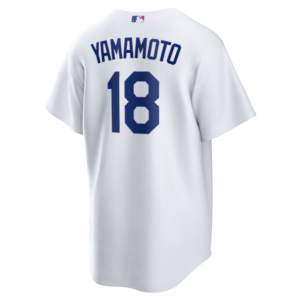 Yoshinobu Yamamoto Los Angeles Dodgers Nike 2025 World Series Home Replica Player Jersey - White - Image 3