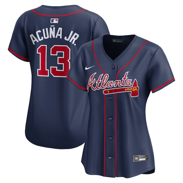 Ronald Acu?a Jr. Atlanta Braves Nike Women's Alternate Limited Player Jersey?ยจC Navy