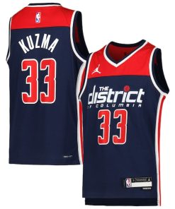 Kyle Kuzma Washington Wizards Jordan Brand Youth Swingman Jersey - Statement Edition - Navy
