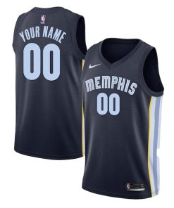 Memphis Grizzlies Nike Swingman Custom Jersey Navy - Icon Edition