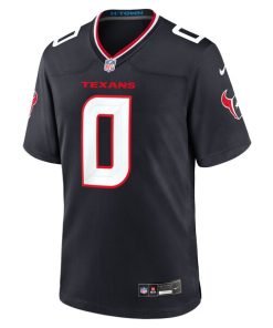 Alternative view of Azeez Al-Shaair Houston Texans Nike Team Game Jersey -  Navy