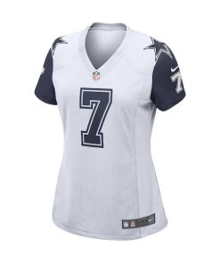 Alternative view of Trevon Diggs Dallas Cowboys Nike Women's Team Game Jersey - White