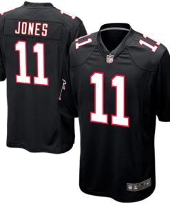 Mens Atlanta Falcons Julio Jones Nike Black Alternate Game Jersey