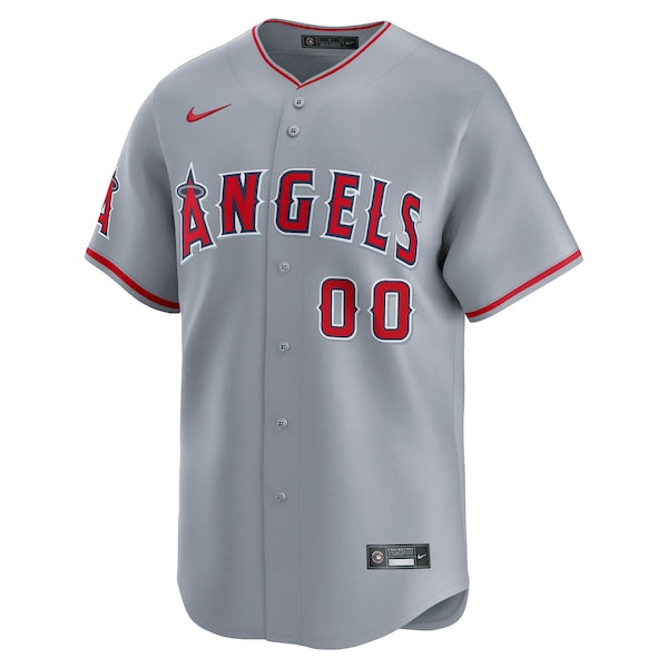 Los Angeles Angels Nike Away Limited Custom Jersey - Gray - Image 2