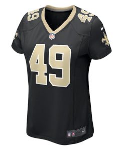 Alternative view of Zach Wood New Orleans Saints Nike Women's Game Jersey - Black