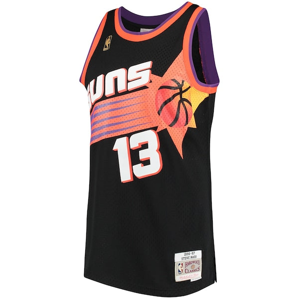 Steve Nash Phoenix Suns 1996/97 Hardwood Classics Swingman Jersey - Black - Image 2