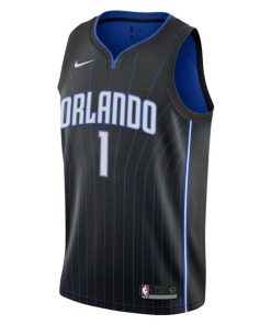 Alternative view of Jonathan Isaac Orlando Magic Nike Youth Swingman Jersey - Icon Edition - Black