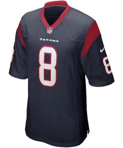 Alternative view of David Carr Houston Texans Nike Game Retired Player Jersey - Navy