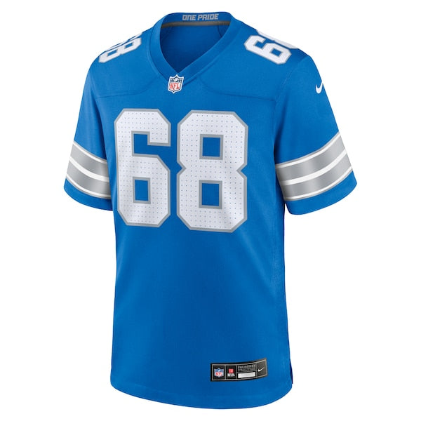 Taylor Decker Detroit Lions Nike Team Game Jersey - Blue - Image 2