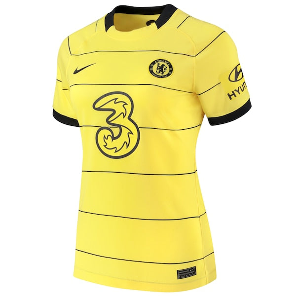 Chelsea Nike Women's 2021/22 Away Breathe Stadium Jersey - Yellow - Image 2