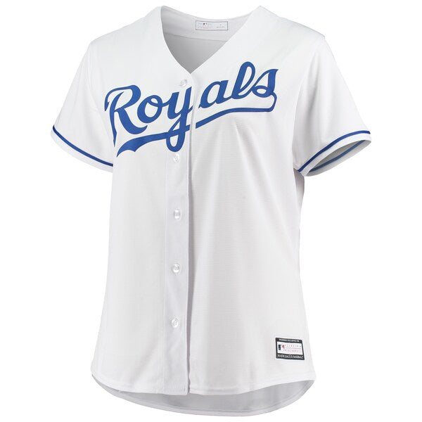 Kansas City Royals Women's Plus Size Home Replica Team Jersey - White - Image 3