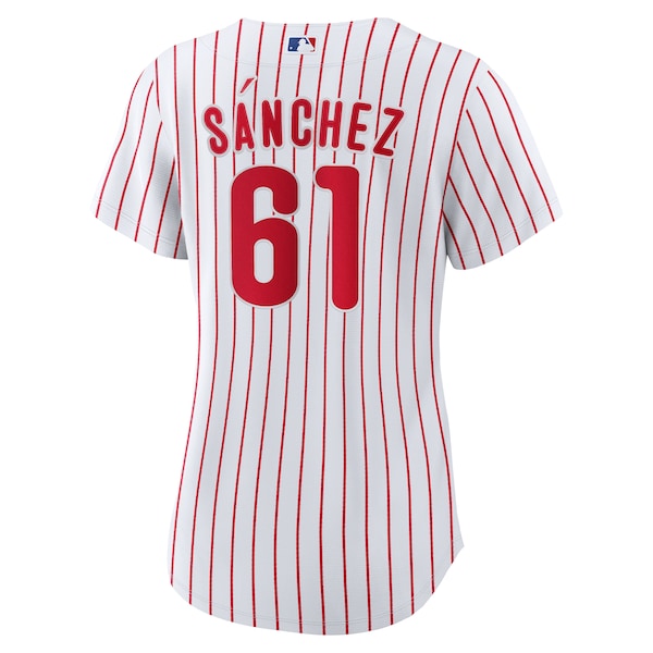 Cristopher Sanchez Philadelphia Phillies Nike Women's Home Replica Jersey - White - Image 3