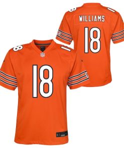 Caleb Williams Chicago Bears Nike Youth Alternate Game Jersey - Orange