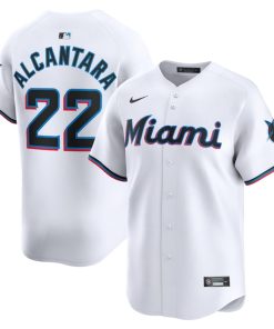 Sandy Alcantara Miami Marlins Nike Home Limited Player Jersey - White